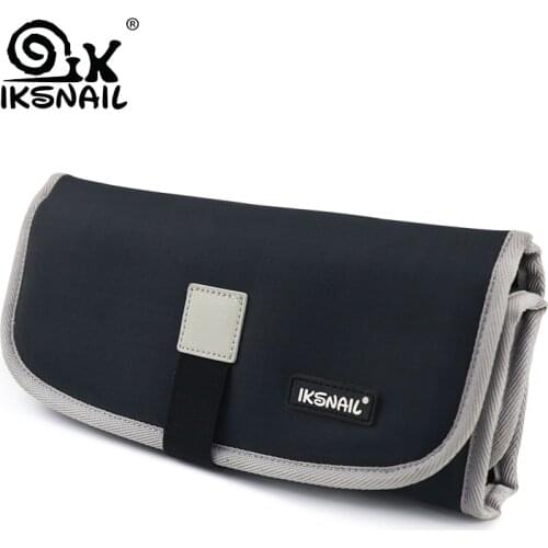 IKSNAIL Travel Digital Storage Roll-up Bag Portable Digital USB Cable Charger Earphone Cosmetic Pouch Multi-functional Bag Case