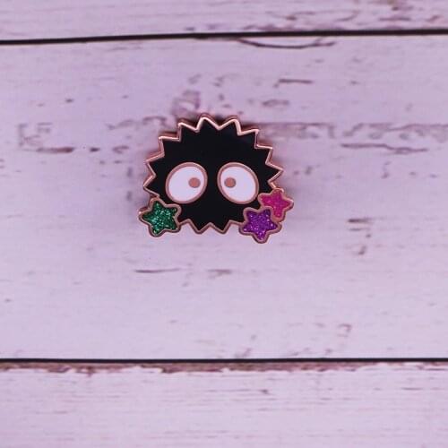 Spirited Away Soot Sprite Enamel Lapel Pin studio ghibli character pin badge