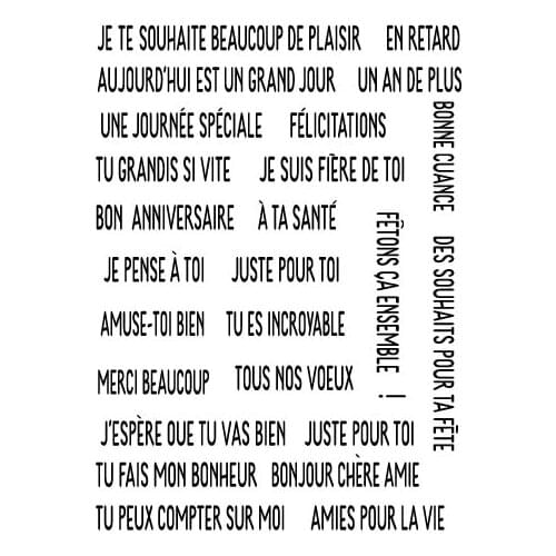 French stamp Clear Stamp for Scrapbooking Transparent Silicone Rubber DIY Photo Album Decor A97