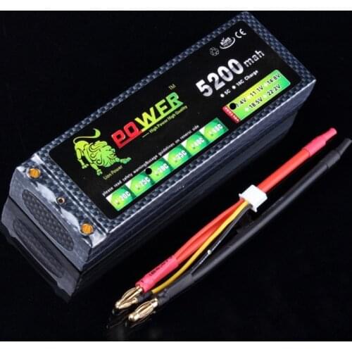 1pcs LION POWER 2S lipo battery 7.4V 5200mAh 30C lipo battery liopy for RC Car Helicopter/Airplane Trex Akku HSP1:8/10