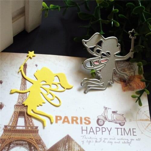 Metal Cutting Die Of Angel Magic Wand Scrapbooking Mold Paper DIY Card Postcard Handmade Craft Stencil Album Handcraft Embossing