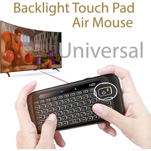 Backlight Mini Keyboard Touchpad, Universal Rechargeable for Windows PC Android TV Box Mobile Phone