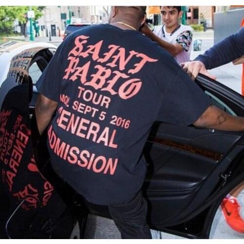 Fashion Hip Hop 2018 Singer Kanye West Saint Pablo Tour T shirtS I feel like Paul Cotton T-shirt Men Women Tee