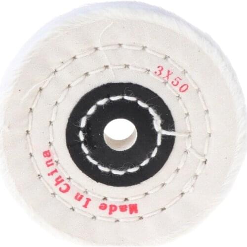 W3JE 3'' Cloth Buffing Polishing Wheel Buffer Polish Jewelry Grinder Pad Handcraft