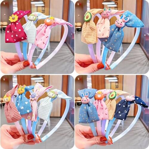 MueRaa Lovely Children Girls Bow Cartoon Hairband Headband Princess Cute Girls Kids Hair Accessories Headwear Ornament Headwrap