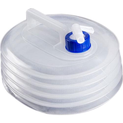 3/5/8/10/15L Collapsible Water Container Outdoor Hiking Fishing PE Material Foldable Water Bag Camping Water Tank Bucket