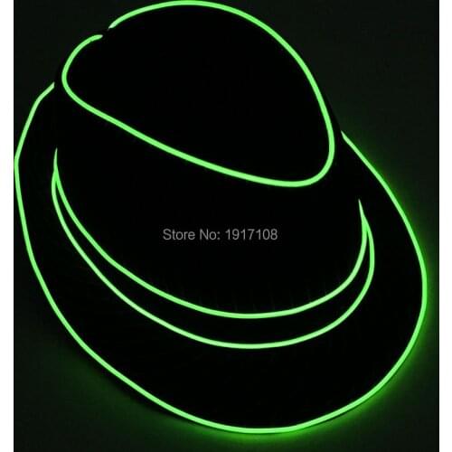 2021Flashion Party Hat Halloween supplies 10 Colors Available glowing led Mask el hat caps For Carnival Wedding Decoration