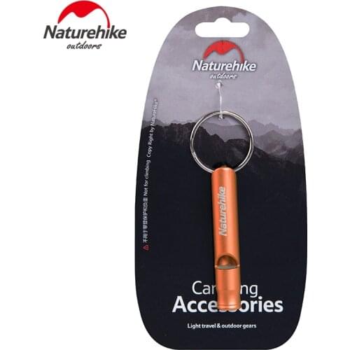Naturehike Outdoor Survival Whistle Aluminum Camping EDC Tool Gear Escape Whistle Accessory 3 Colors