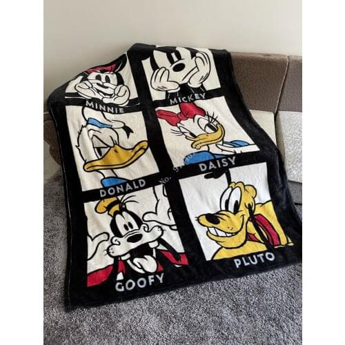 Thick Disney Mickey Minnie Mouse Blanket Cartoon Flannel Fleece Winnie Chip n Dale Throws on Bed Crib Couch Baby Girl Boys Kids