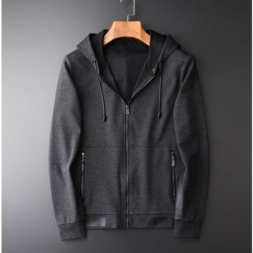 Grey Hooded Luxury Flower Yarn Hoodies Men Plus Size 4XL Spring Fashion Slim Fit Casual Sweatshirt Male