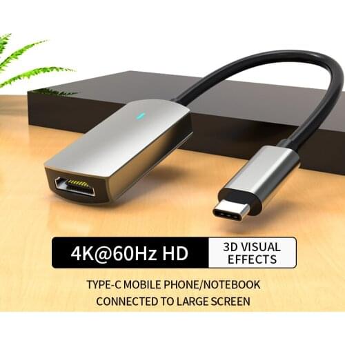 USB C to HDMI-Compatible Cable 4K 60HZ USB Type C to HDMI-Compatible Thunderbolt 3 Adapter for MacBook Samsung Galaxy S10/S9