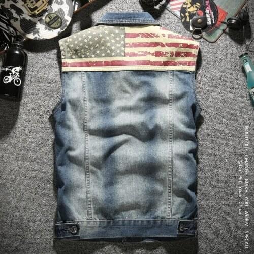 Top Quality! Men Clothing Mens Slim Casual Denim Vest Male Vintage Jean Sleeveless Male Vest Winter Fashion Blue Waistcoat