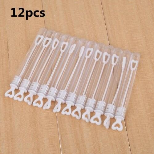 12Pcs/LotEmpty Bubble Soap Bottles Wedding Birthday Party Children Toy Baby Shower Bubbles Maker Kids Outdoor Fun Bubble Toy