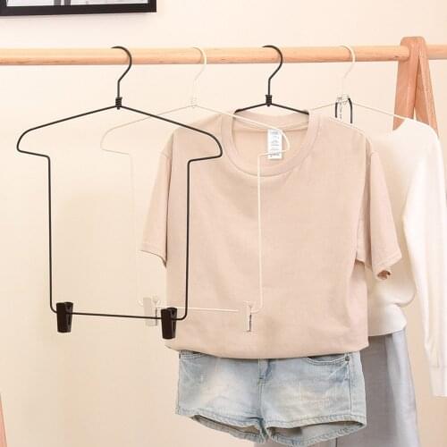 2/4 Pcs Adult Children Metal Hanger Pant Clothes Set Top Household Hanger Clip Integrated Clothes Hanging Suit Clothing Hange
