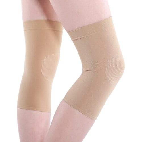 2pcs Women Warm Knee pad Slim Knee Protector non-slip strip Breathable Knee Compression Sleeve Thermal Knee Pads protect joints