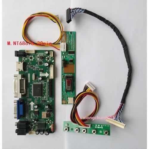 2019 Screen monitor For CLAA154WA02 1280X800 panel NT68676(HDMI+DVI+VGA) LCD Controller Board driver display