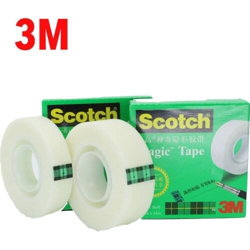 3 rolls 3M 810 Magic tape invisible tape Adhesive Tape Office Supplies 3M tape 3/4in 19mm*33m free shipping