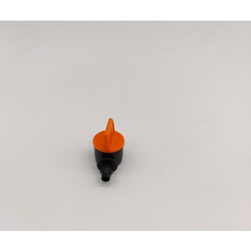3pcs Mini valve orange garden irrigation connector 4/7mm hose