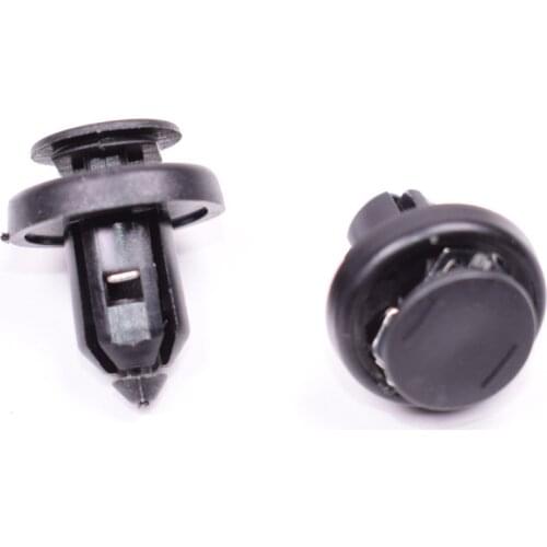 50Pcs 10MM Metal+Plastic Car Front/Rear Guard Plate Panels Auto Bumper Fastener Clips Accessary For Honda Accord Civic Toyota