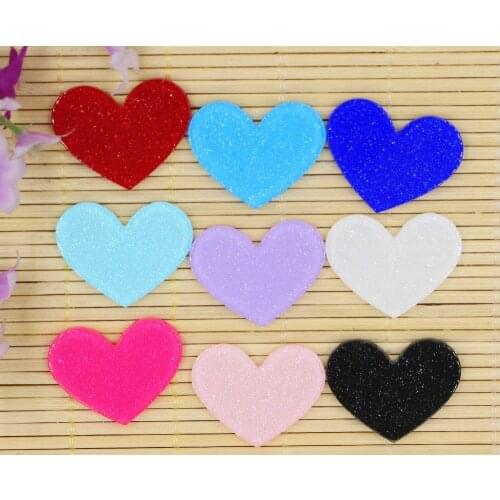 50pcs/lot DIY planar resin heart mix colors flat back resin cabochons accessories 30*25mm