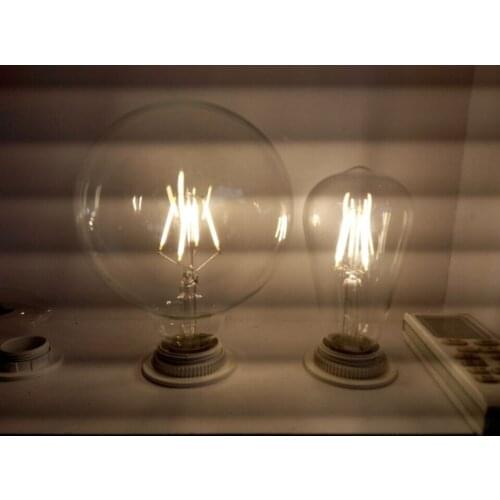 6PCS/LOT NEWEST Vintage Retro G125 LED 4W E27 Filament light bulb old fasioned warm white edison screw RH LOFT