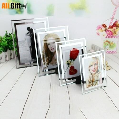 Aligift Album Frame Crystal Glass Frame Deck Certificate A4 Creative Photo Frame for Wedding Lover Baby Birthday Gift Decor