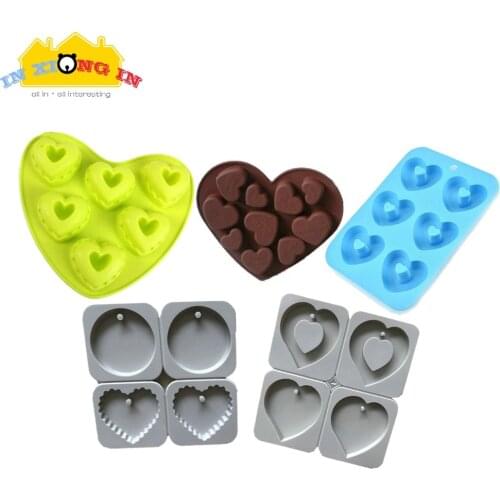 DIY Kawaii Heart Silicone Molds Handmade Alphabet Heart Cabochons Jewelry Pendant Charms Accessories Molds Baking Tools