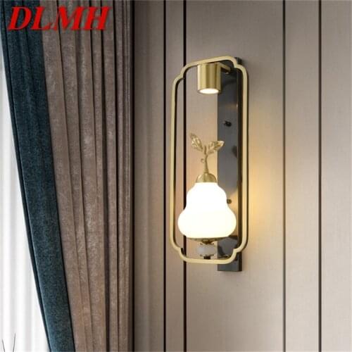 DLMH Copper Home Wall Lamps Fixture Indoor Contemporary Luxury Design Sconce Light For Living Room Corridor