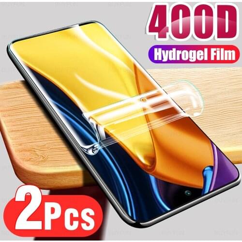 For xiaomi mi poco m3 pro 2pcs film for xiaomi mi poco m3 full screen protector hydroel film on poco m3 pro phone film Not Glas