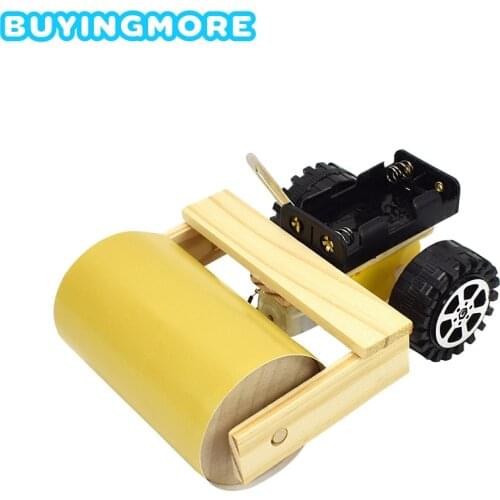 Road Roller DIY Electronic Kit Model Assemble Science Experiment Kit Technology Educational Toys Physics Experiment Sets for Kid