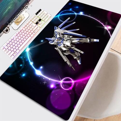 Mause Pad On The Table Gundam Diy Custom Computer Mouse Mat Gaming Desk Large Mousepad Pads Anime Deskmat Keyboard Gamer Pc Mats