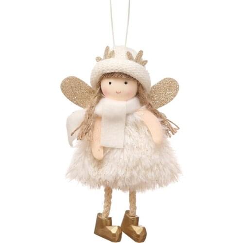 Dolls Cute Christmas Angel Home Decoration Exquisite Top Hat Antlers Girl Xmas Gift Toy Durable Soft Creativity Festival Party