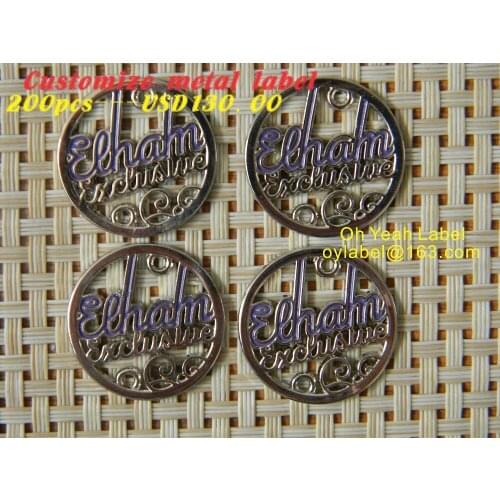 Customize metal labels/clothes labels/ main label / garment label