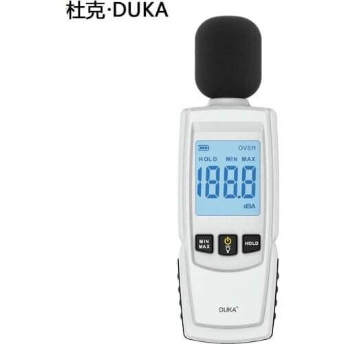 Duka Mini Sound Level Meter Decibel Meter 30~130dB Max Reading Hold Auto Power Off Auto Backlight Display Noise measure