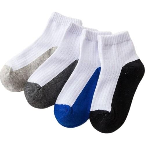 Cotton Stain-Resistant Quality Ankle Socks Boys Children Boat Socks Keep Warm Sports Students Factory Wholesale Winter Stuff