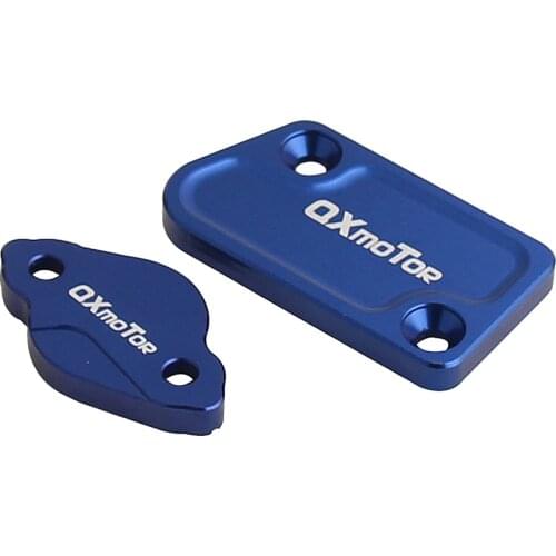 Brand New CNC Front & Rear Brake Fluid Reservoir Cover Cap For YAMAHA YZ 125 250 250F 450F 125X 250X 250FX 450FX WR 250F 450F