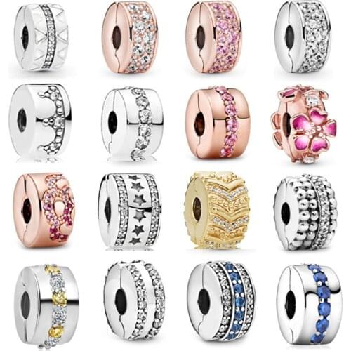 New fashion charm original spacer beads suitable for pandora ladies bracelet necklace jewelry accessories DIY