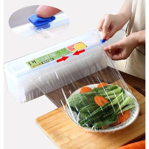 Plastic Film Cutter Plastic Food Packaging Machine Adjustable Plastic Film Cutter Plastic Film Storage Box