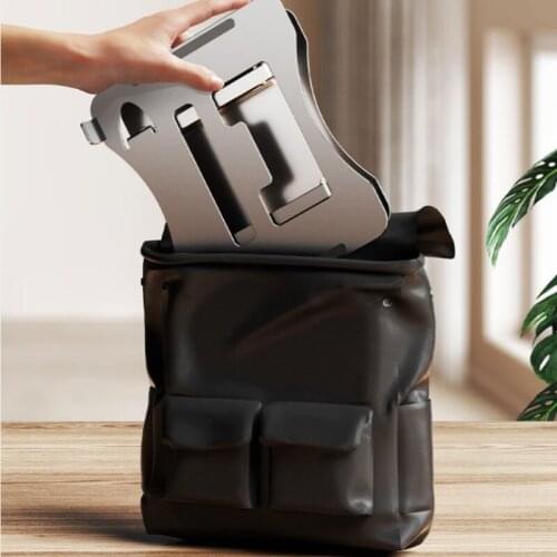 1 Pcs For MacBook Notebook Stand Double-layer Computer Stand Aluminum Alloy Foldable Adjustable Stand Cooling Bracket Hot