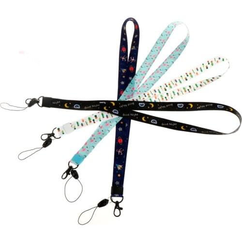 Cute Cartoon Neck Strap Lanyards Wrist Strap For Keys ID Card Gym Mobile Phone Straps USB Badge Holder DIY Hang Rope Lariat