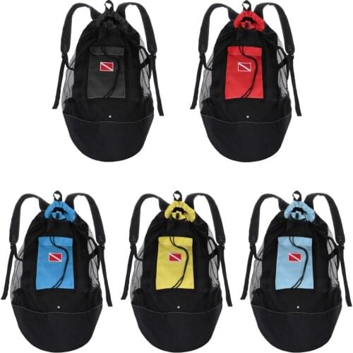 Scuba Diving Snorkeling Mesh Backpack Dive Gear Dry Bag Sack Pack Scuba Diving Mesh Backpack for Water Sports