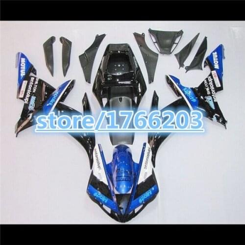 Blue white black fairing kit for YZF-R1 02-03 YZF R1 02 03 YZF 1000 R1 2002 2003 motorcycle fairing parts BBF