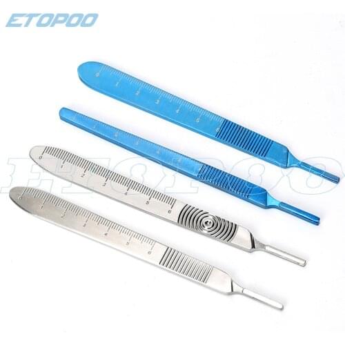 Titanium alloy scalpel handle, stainless steel 3 handle, medical veterinary knife handle, round knife holder blade