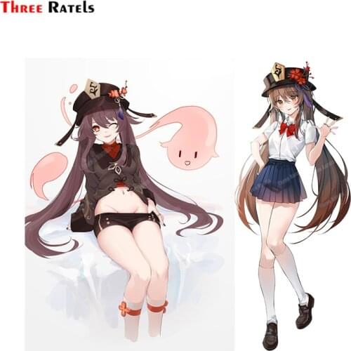 Three Ratels A329 Hu Tao Genshin Impact Waterproof Property Car Accessories Anti Scratch Film Vinyl Auto Decal