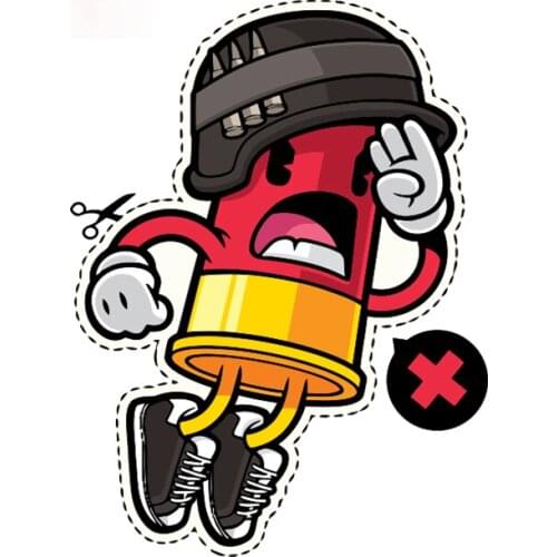 Personality Cartoon Bullet Time Vinyl Sticker Personality Rear Windshield Decal Car Stickers Waterproof Accessories Apply To Car