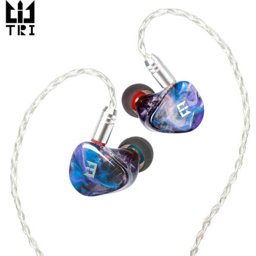 TRI Starsea 2BA+1DD Driver Unit In Ear earphone Hifi Sport music headset with 0.78mm 2 pin Connector Tri i3