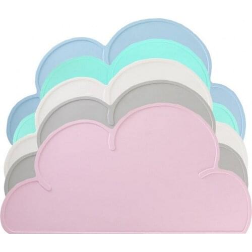 Waterproof Pet Dog Placemat Silicone Cloud Shape Feeding Mat Pad For Cat Easy Washing Bowl Food Drinking Water Pet Supplies