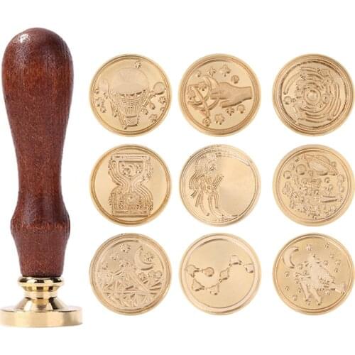 Wax Seal Stamp Letter Retro Wood Stamp Kits Replace Copper head Hobby Tools Dedicated Seal Stamp