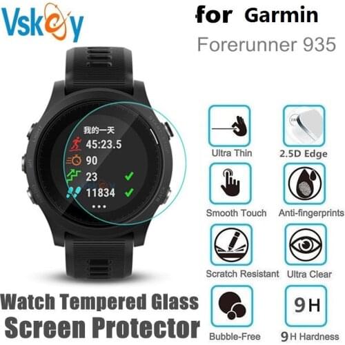 VSKEY 20PCS Tempered Glass For Garmin Forerunner 935 Round Smart Watch Screen Protector Diameter 40mm Protective Film
