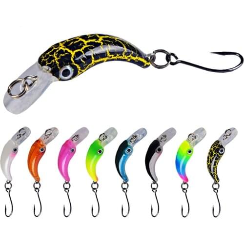 1pcs Floating Mini Minnow Fishing Lure 1.5g 3.8cm Artificial Hard Bait Sharp Hook Crankbait Wobblers Trout Pike Bass Tackle